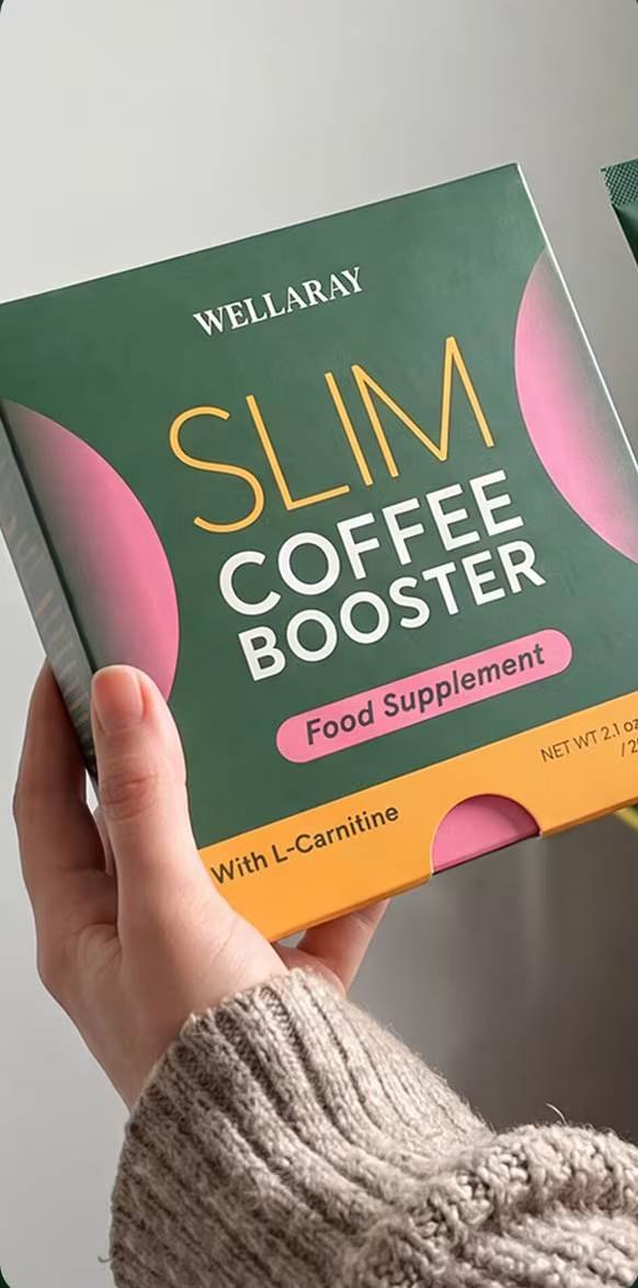Wellaray Slim Coffee Booster Packung in der Hand